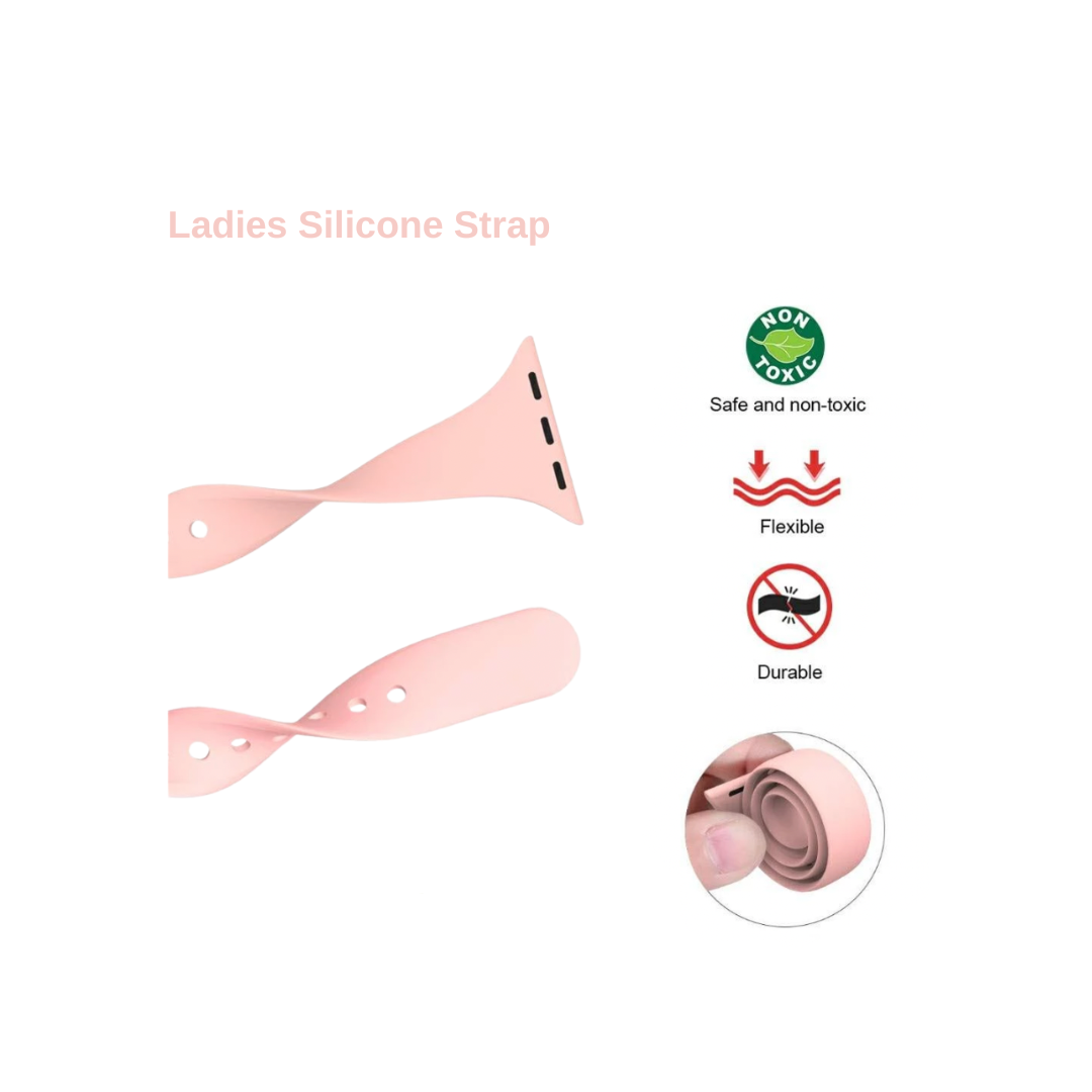 Womens Silicone Apple Watch Strap